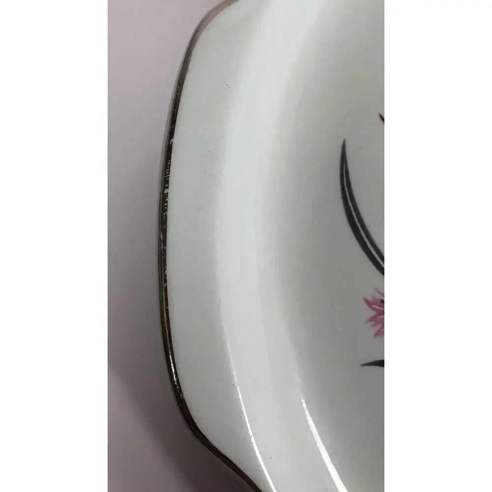 Vintage Universal Potteries Ballerina Mist Strawflower Chop Plate‎ Platter 12”